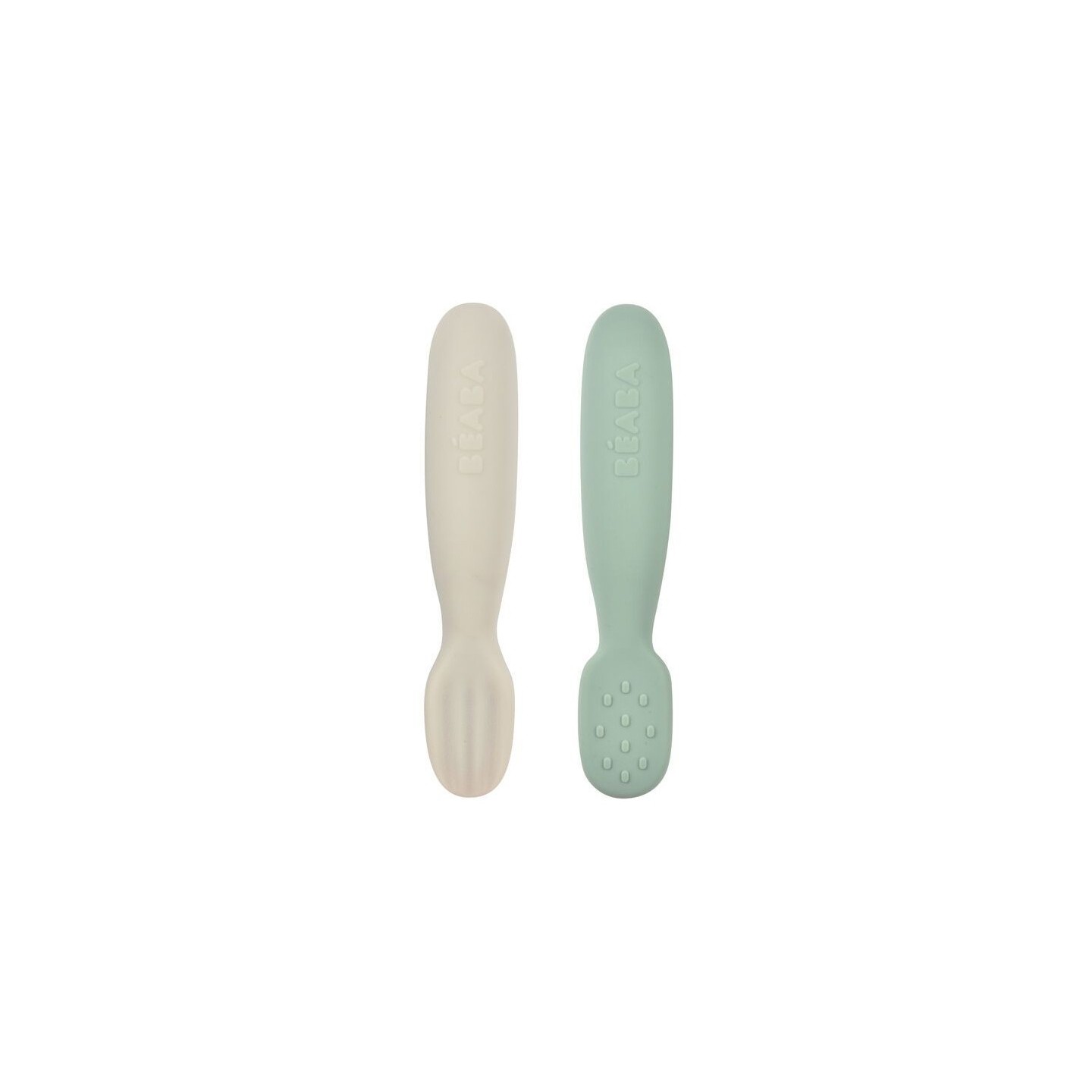Set 2 Precucharas Silicona Verde/Gris