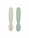 Set 2 Precucharas Silicona Verde/Gris