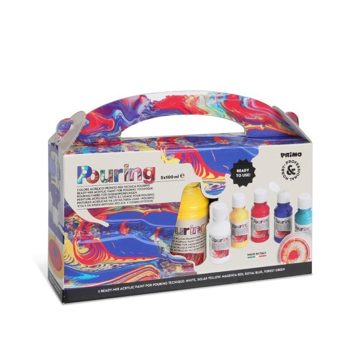 5 Colores de 100ml para Técnica de Vertido