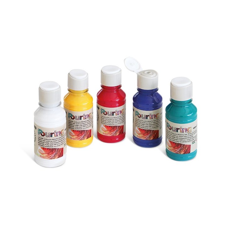 5 Colores de 100ml para Técnica de Vertido
