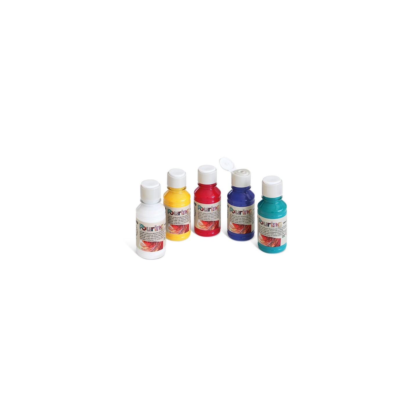 5 Colores de 100ml para Técnica de Vertido