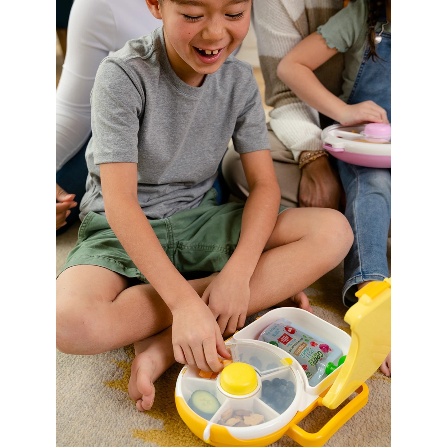 GoBe Kids Caja de Almuerzo con Spinner Rosa