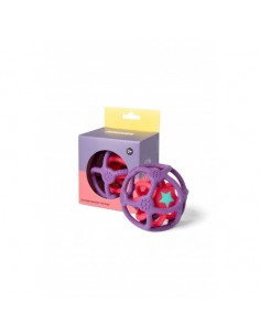 Set de 2 pelotas sensoriales de silicona Lila y Rosa