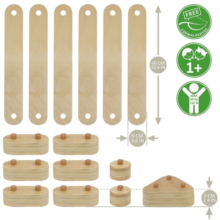 Set Circuito de Equilibrio de Madera