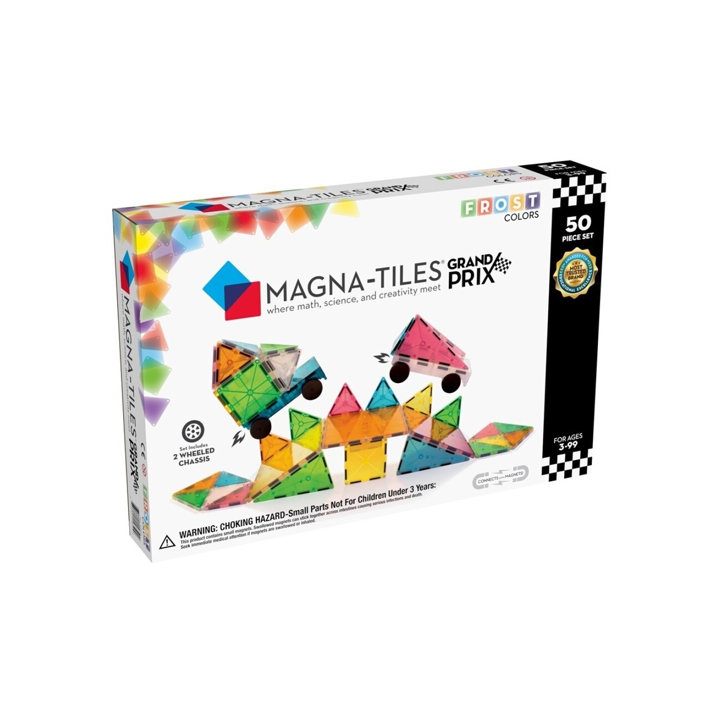 MAGNA-TILES Grand Prix Set 50 Piezas