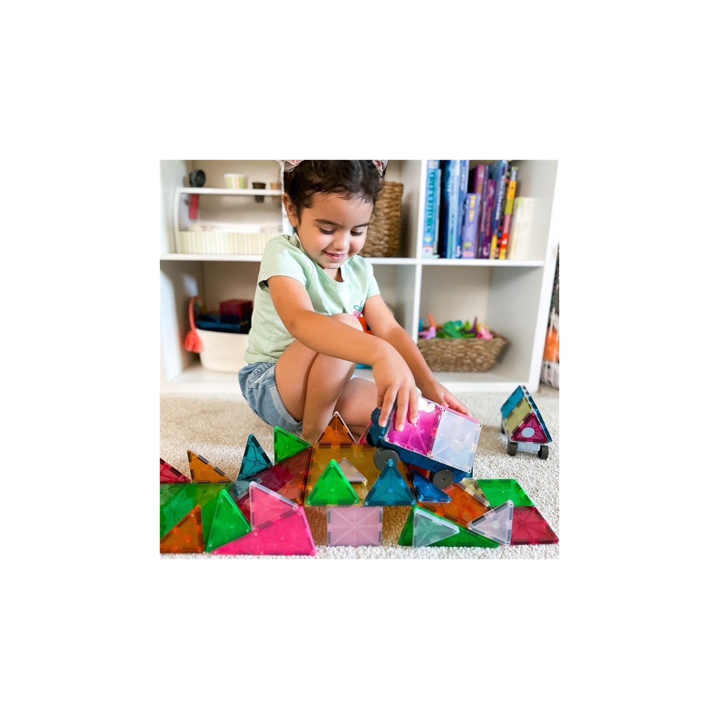 MAGNA-TILES Grand Prix Set 50 Piezas