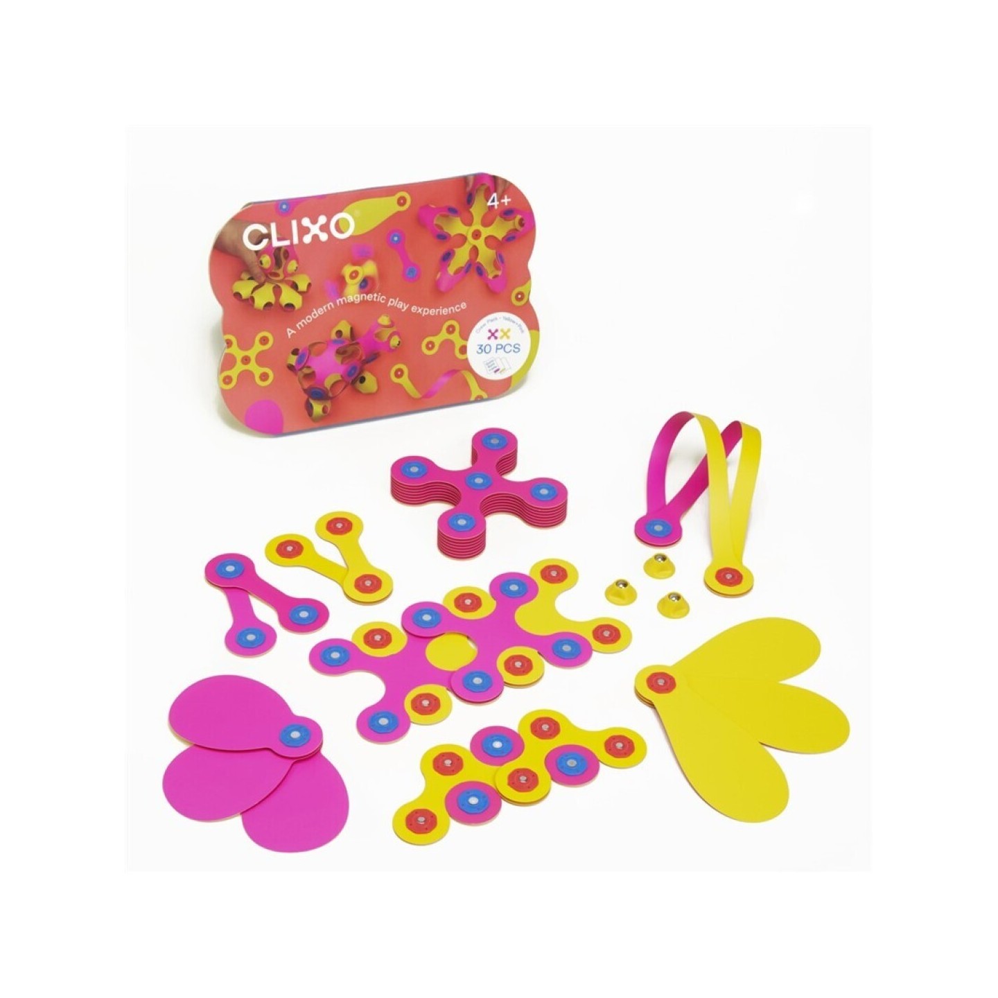 Clixo Crew Pack - Rosa/Amarillo 30 Piezas