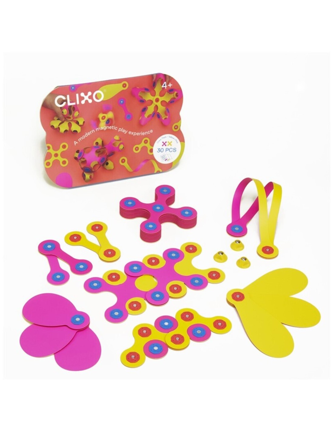 Clixo Crew Pack - Rosa/Amarillo 30 Piezas