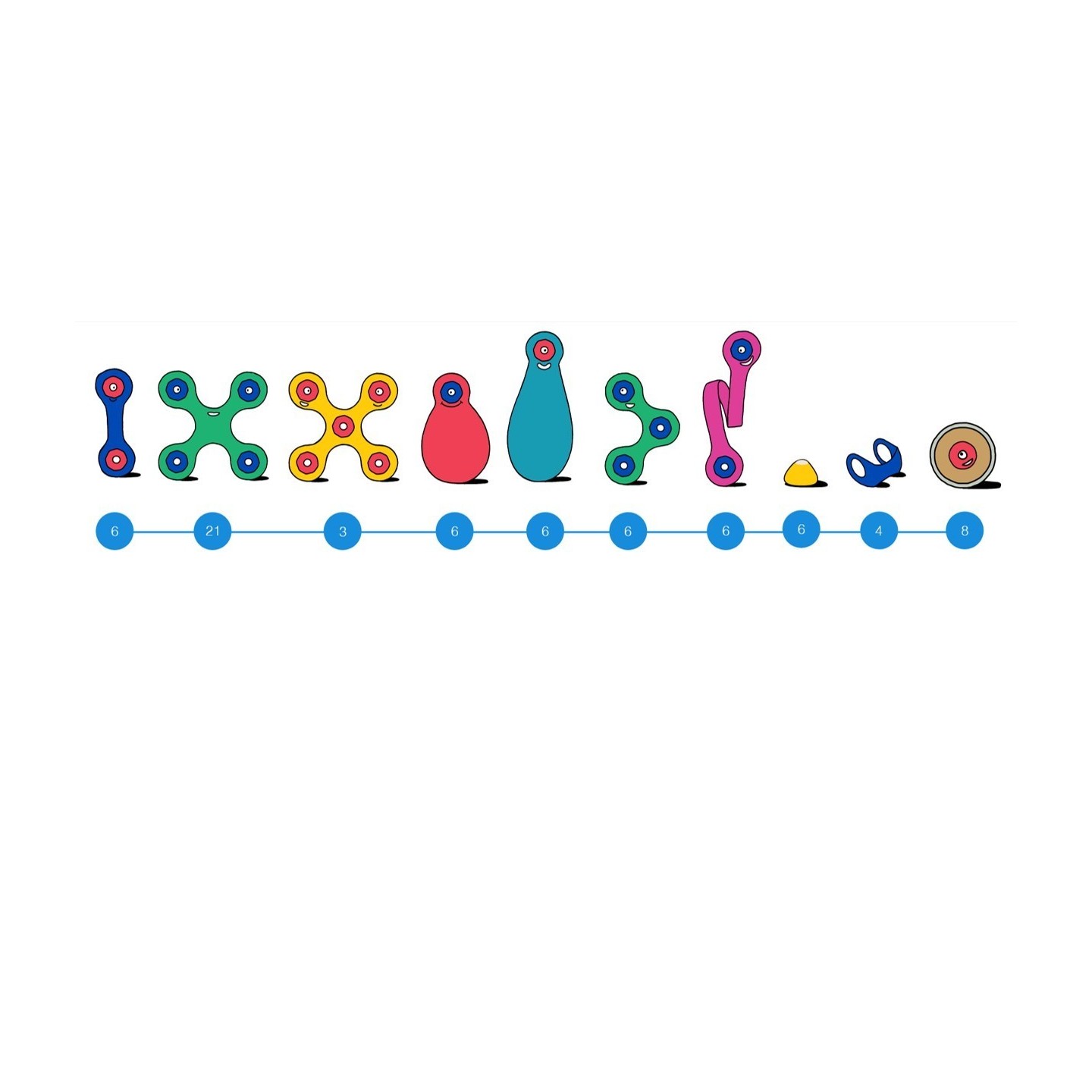 Clixo Wheel Creator Pack 72 Piezas