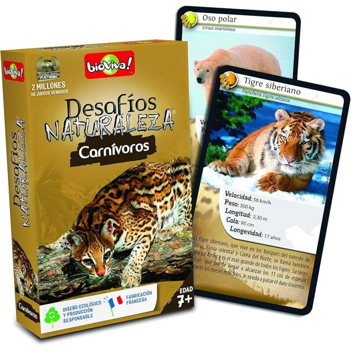 Cartas Desafíos Naturaleza - Carnívoros