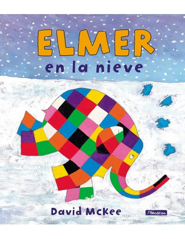 Elmer en la nieve