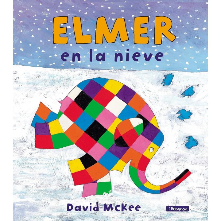 Elmer en la nieve