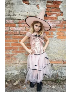 Vestido y Sombrero Bruja Glamurosa