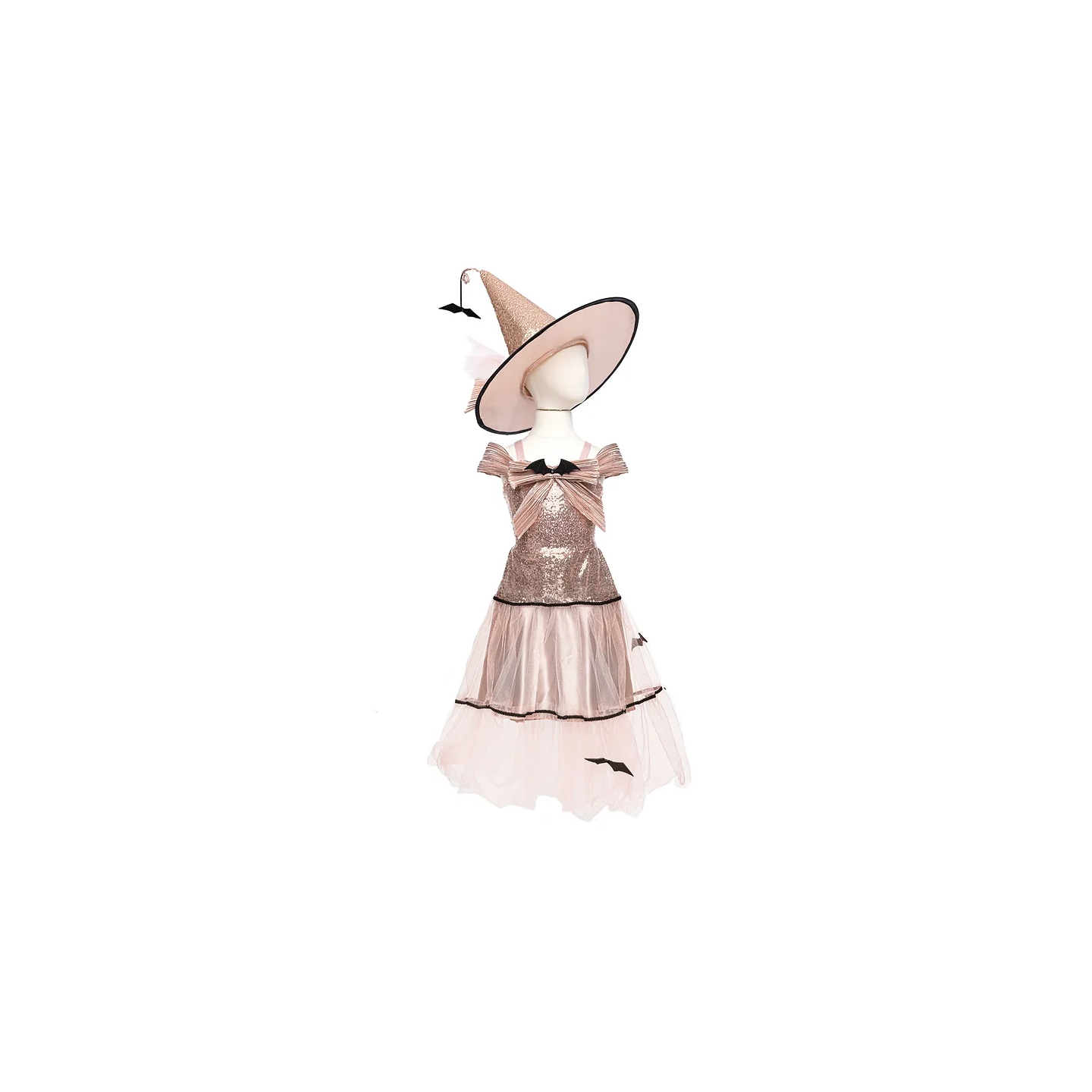 Vestido y Sombrero Bruja Glamurosa