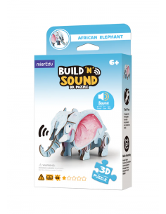 Puzle 3D con sonido - Elefante