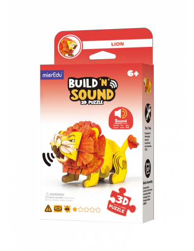 Puzle 3D con sonido - León