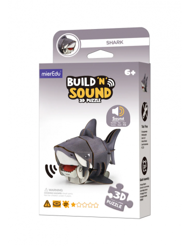 Puzle 3D con sonido - Tiburón