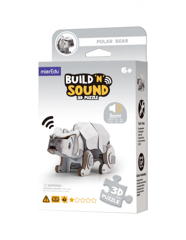 Puzle 3D con sonido - Oso Polar