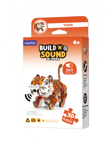 Puzle 3D con sonido - Tigre