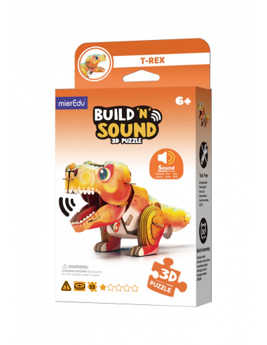 Puzle 3D con sonido - Tyrannosaurus Rex