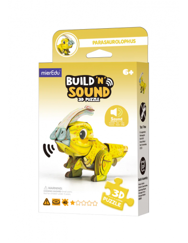 Puzle 3D con sonido - Parasaurolophus