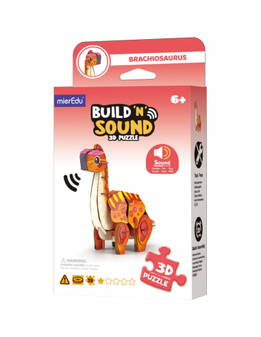 Puzle 3D con sonido - Brachiosaurus