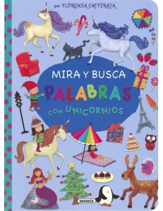 Mira y Busca Palabras - Unicornios