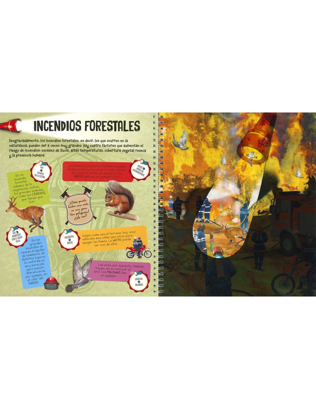 Libro Linterna - Bomberos