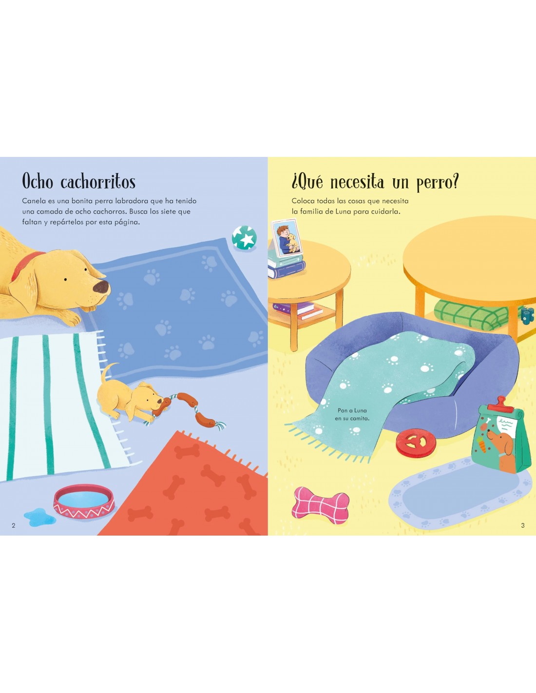 Mi pequeño libro de pegatinas - Perros y Cachorritos