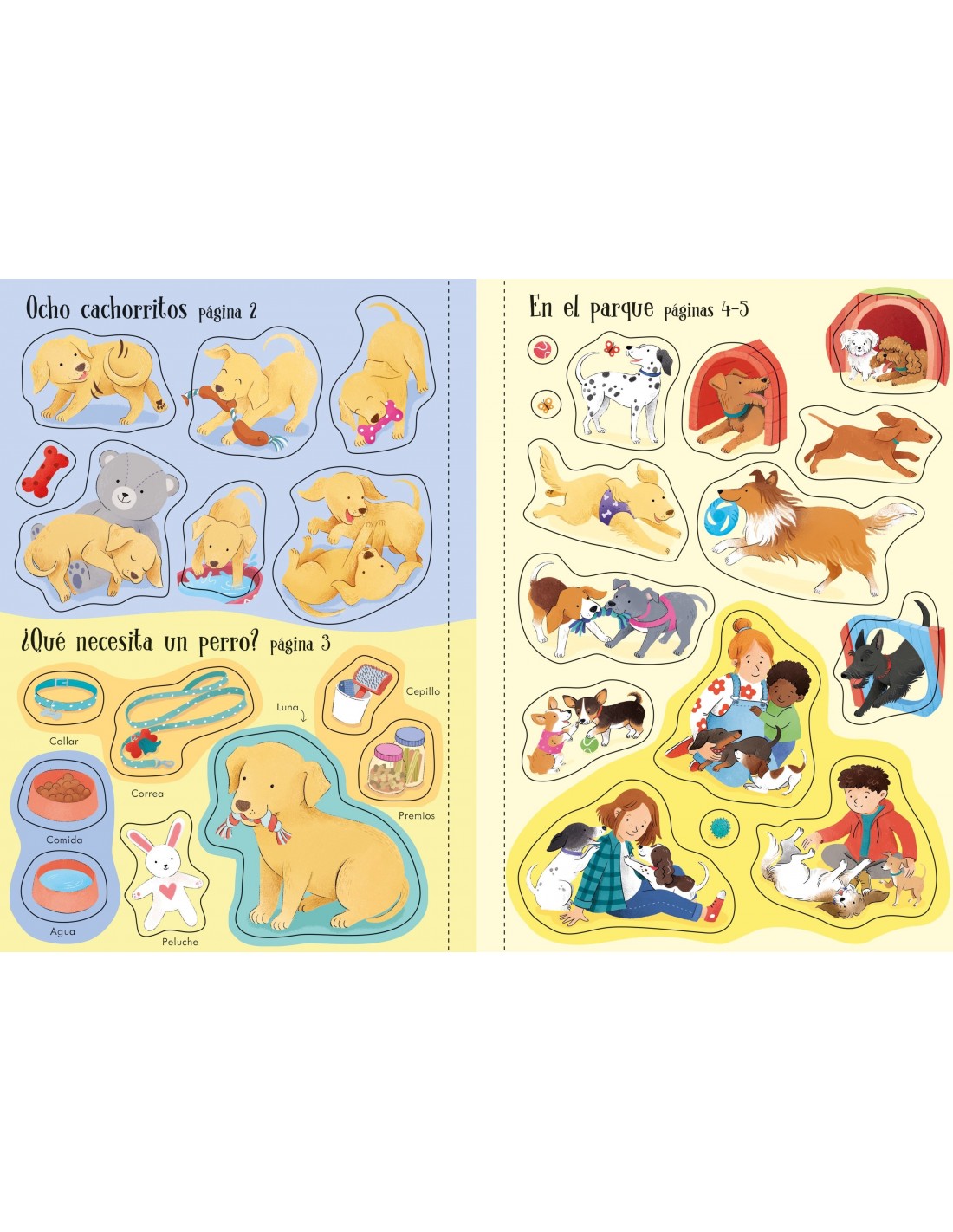 Mi pequeño libro de pegatinas - Perros y Cachorritos