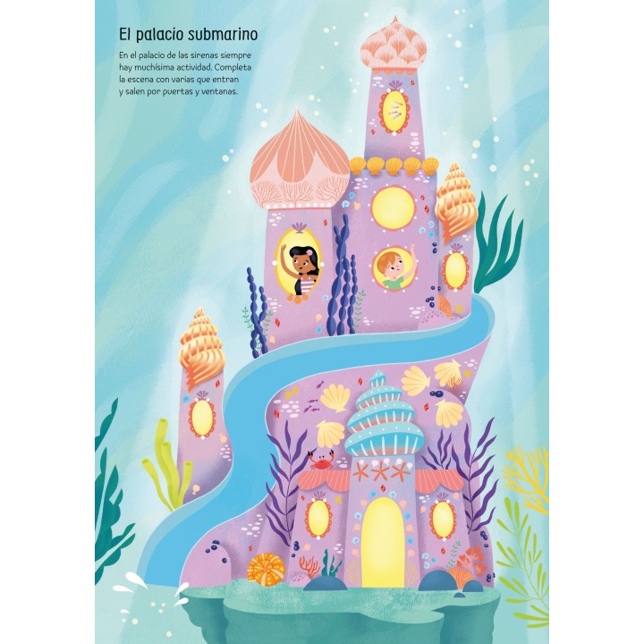 Mi pequeño libro de pegatinas brillantes - Sirenas