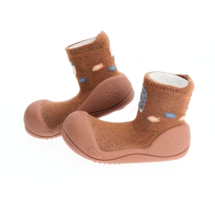 Attipas Algodón Orgánico Woodland Brown Hedgehog
