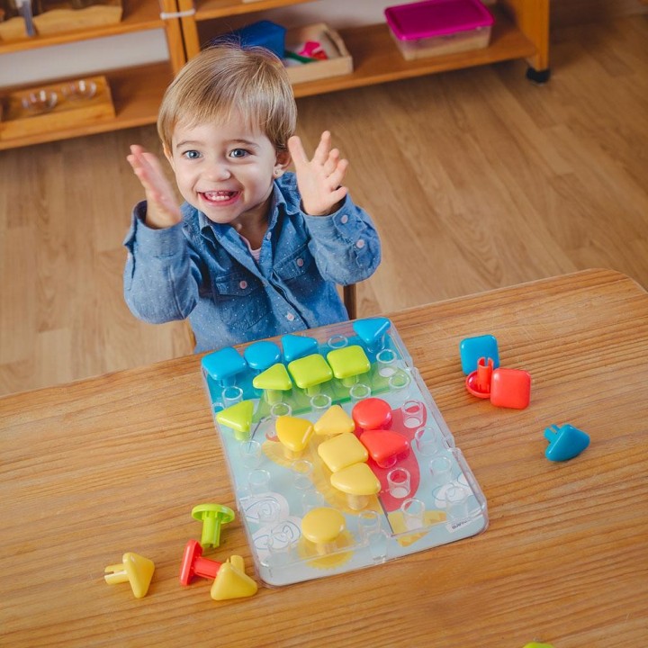 Juego Superpegs Gigantes 32 Piezas Colores Brillantes