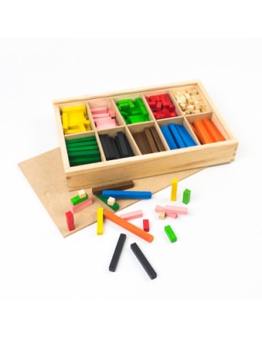 Caja Regletas Cuisenaire de Madera...