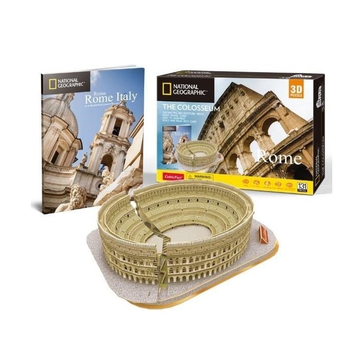 Puzle 3D National Geographic 3D Coliseo Romano 131 Piezas