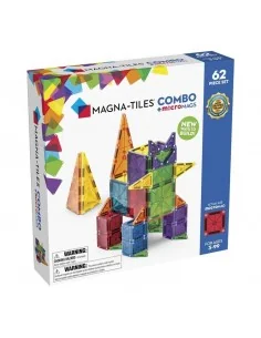 Magna Tiles COMBO + microMAGS Set 62 Piezas