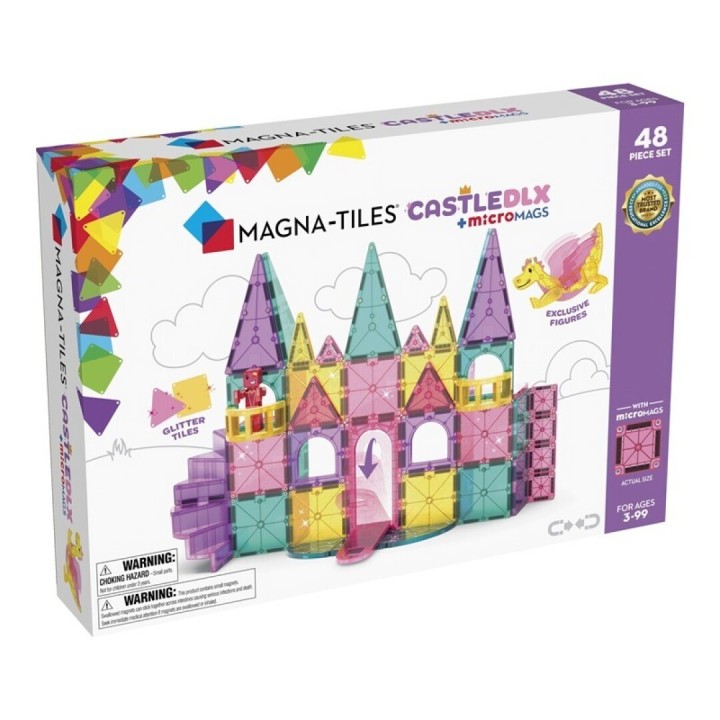 Magna Tiles + MicroMAGS Castillo Set 48 Piezas