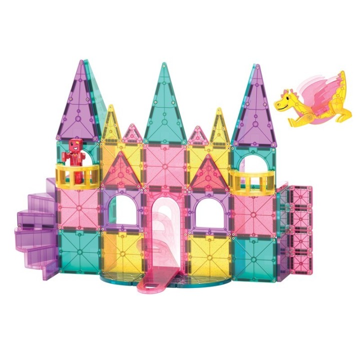 Magna Tiles + MicroMAGS Castillo Set 48 Piezas