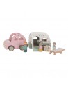 Set Coche y Caravana de Madera