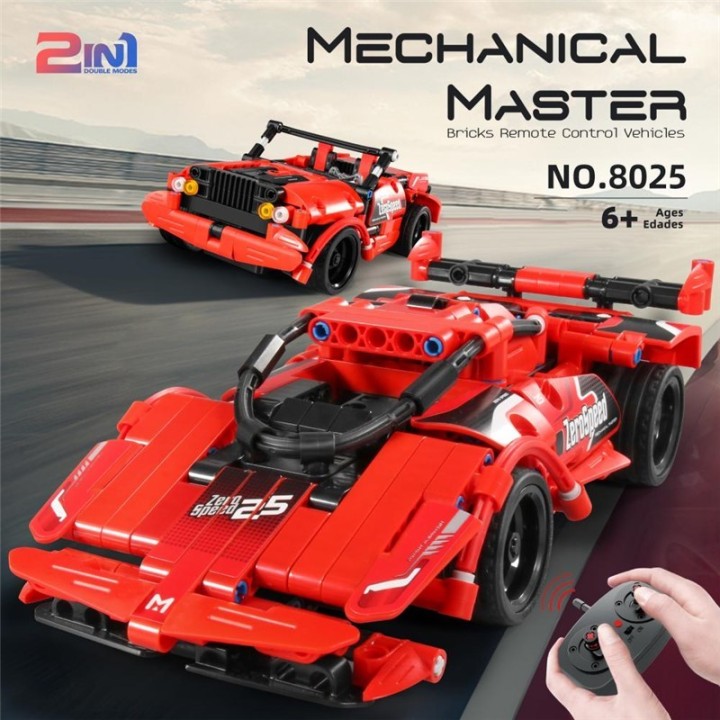 iMMaster Coche de Carreras Radio Control 2 en 1 - 341 Piezas