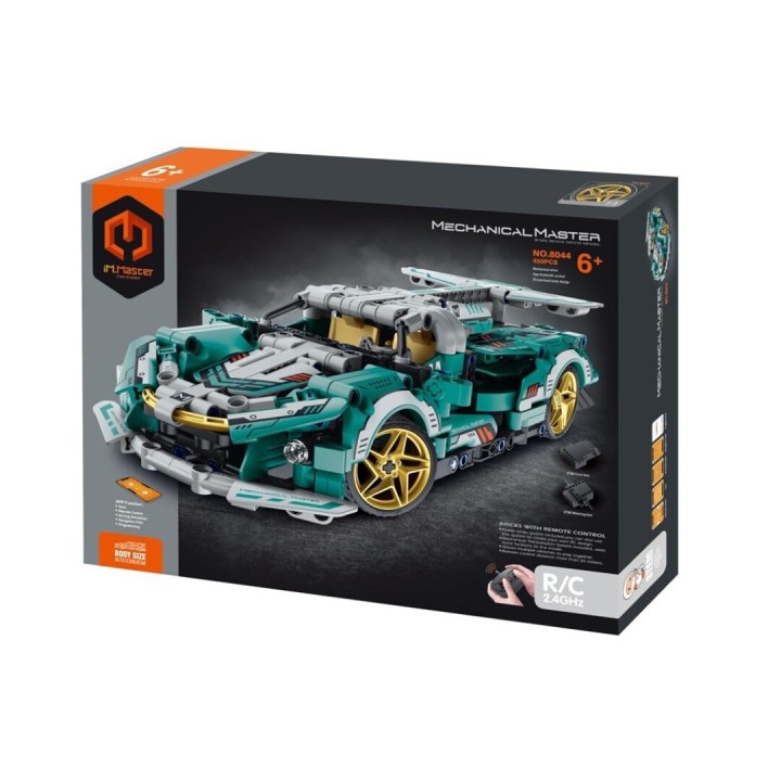iMMaster Coche Radio Control Verde Mar - 450 Piezas