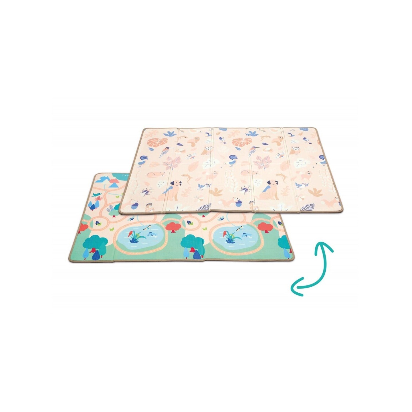 Alfombra de Juegos Plegable Reversible