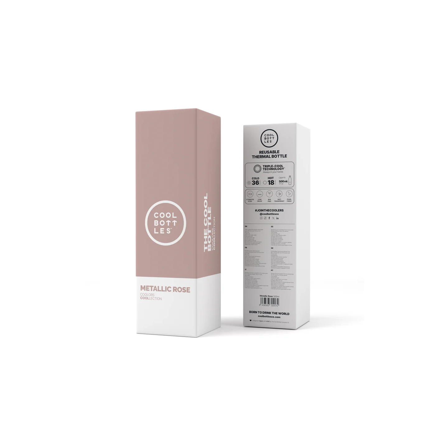 The Bottle  - Metallic Rose 500ml