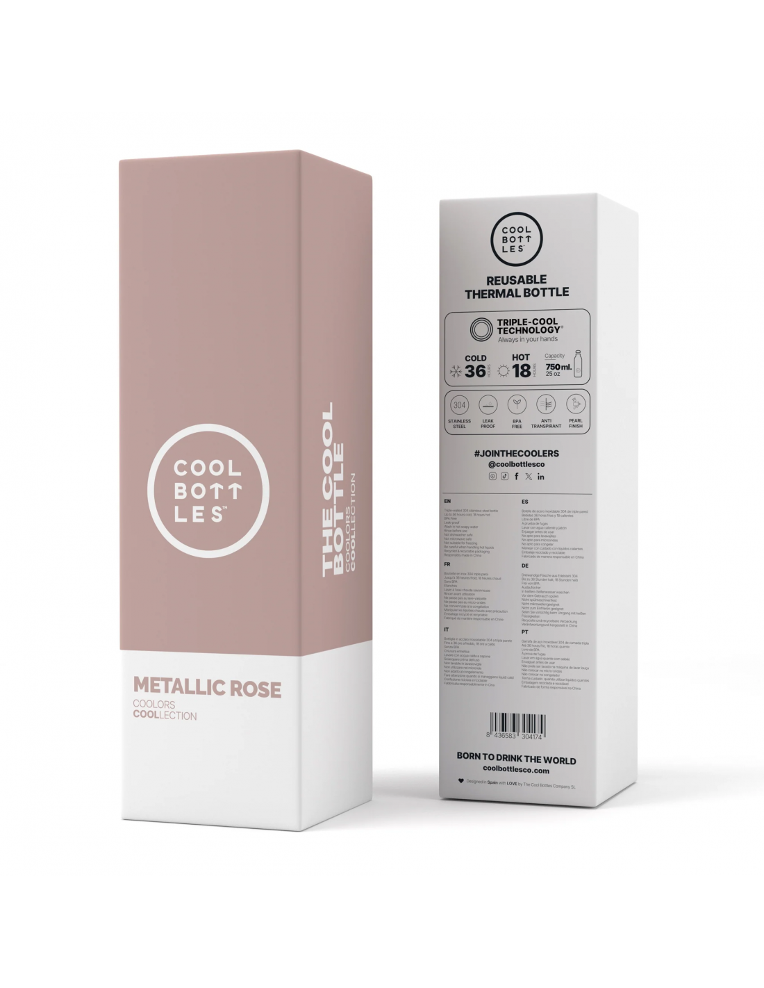 The Bottle  - Metallic Rose 750ml