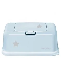 Porta Toallitas Húmedas Funkybox Celeste Estrellas