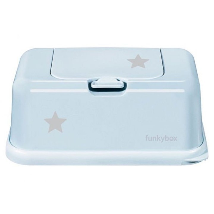 Porta Toallitas Húmedas Funkybox Celeste Estrellas