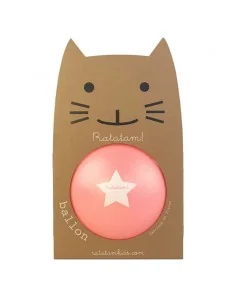 Pelota Glitter Rosa Neón 22 cms