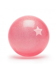 Pelota Glitter Rosa Neón 22 cms 2