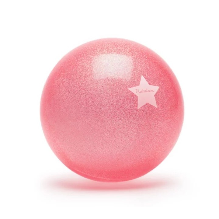 Pelota Glitter Rosa Neón 22 cms