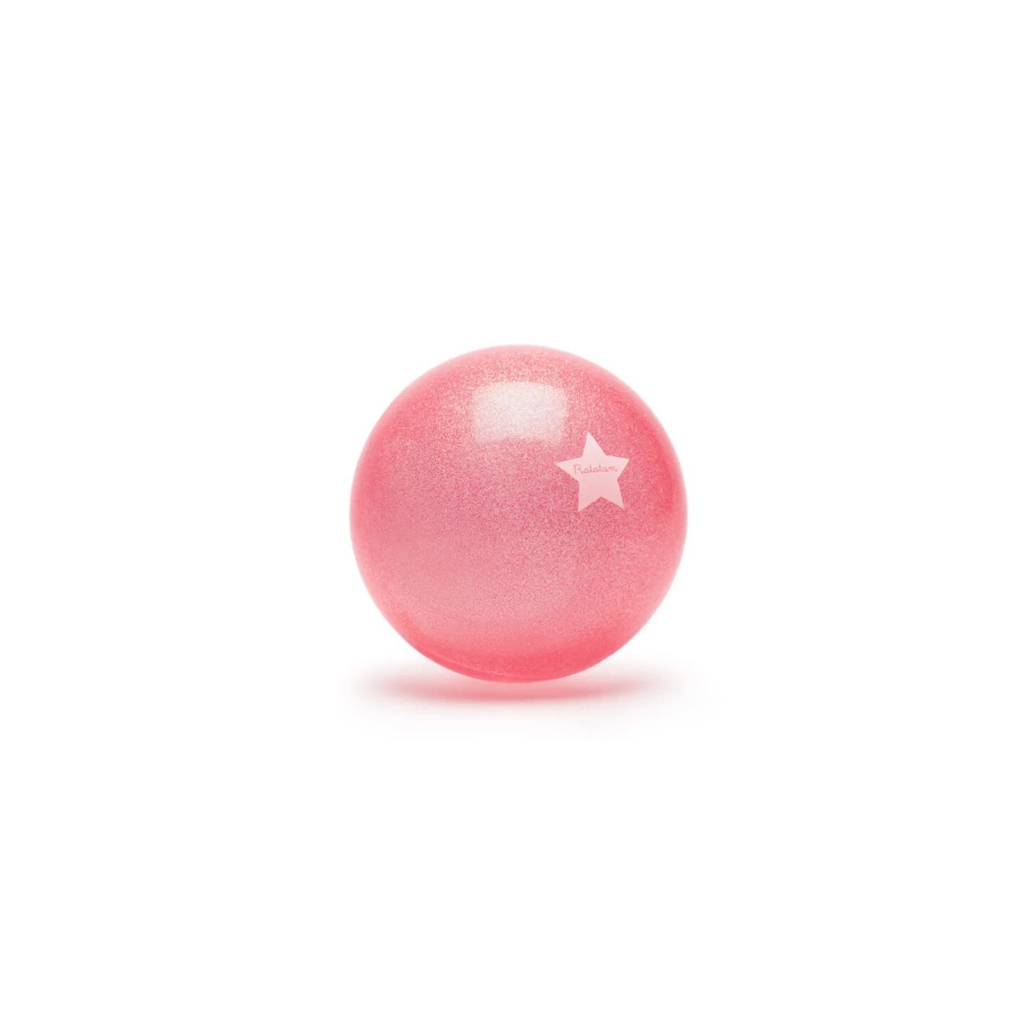 Pelota Glitter Rosa Neón 22 cms